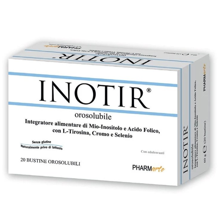 Pharmarte Inotir Integratore Mio Inositolo e Acido Folico 20 Bustine Senza Glutine Pharmarte Inotir Integratore Mio Inositolo e Acido Folico 20 Bustine Senza Glutine