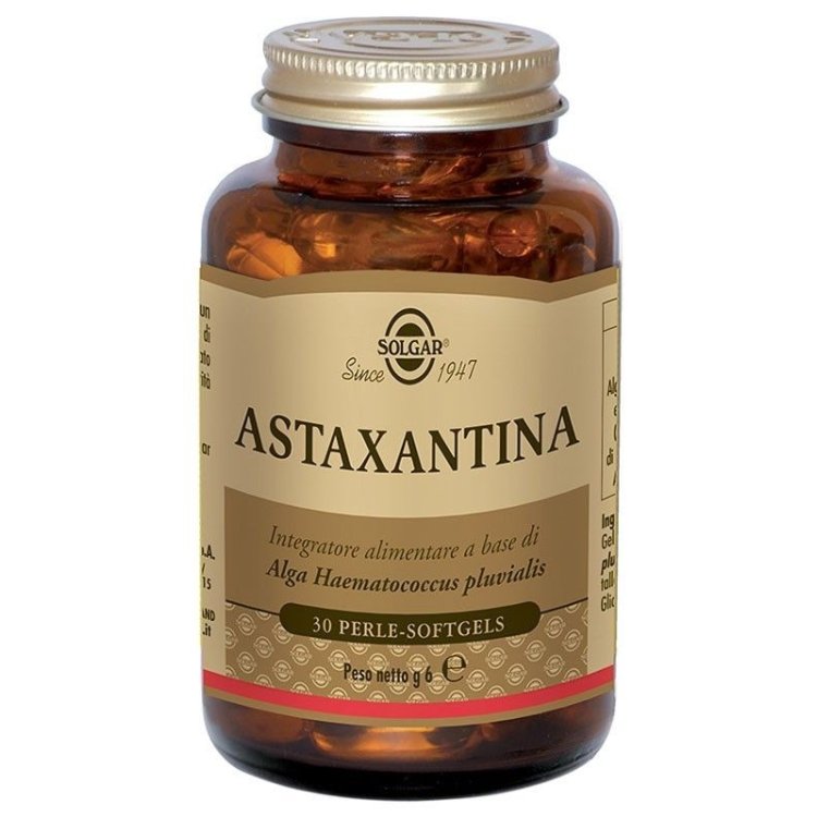 Solgar Astaxantina Integratore Antiossidante in Perle Softgels, 30 Unit&agrave;