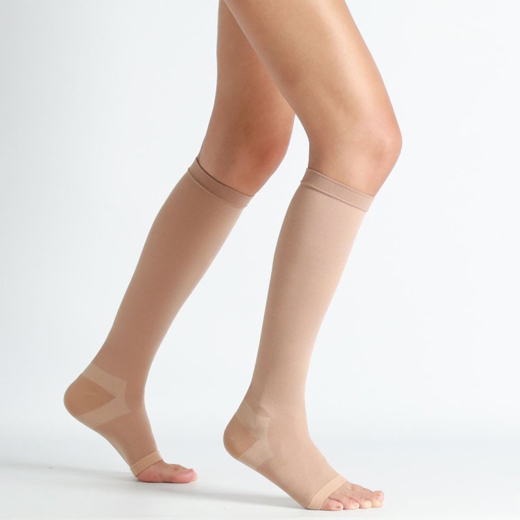 Kamila Gambaletto Cotone Classe 2 Regular Punta Aperta Beige Taglia M