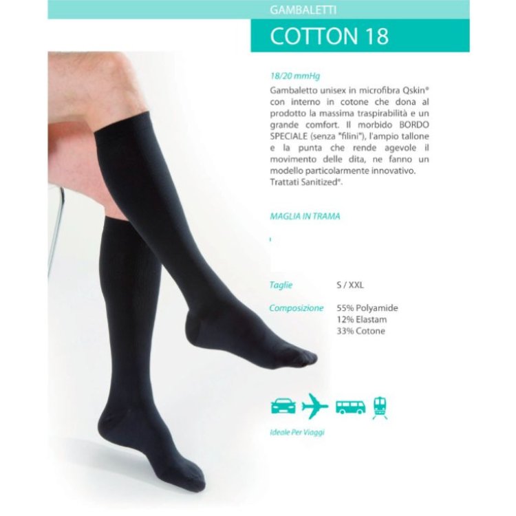 Kamila Gambaletto Uomo Cotton 18 Blu Large