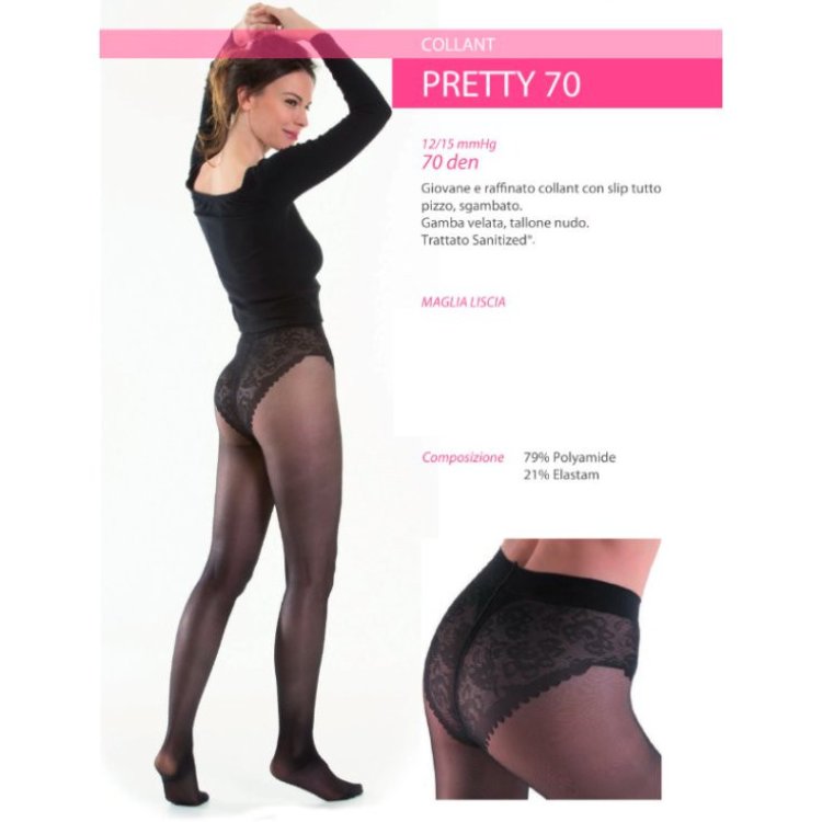 Kamila Pretty Collant 70D Nero Taglia 2