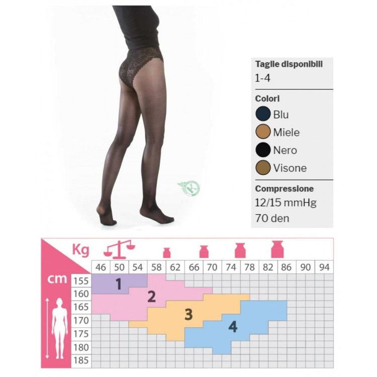 Kamila Pretty 70 Denari Collant Nero Taglia 3