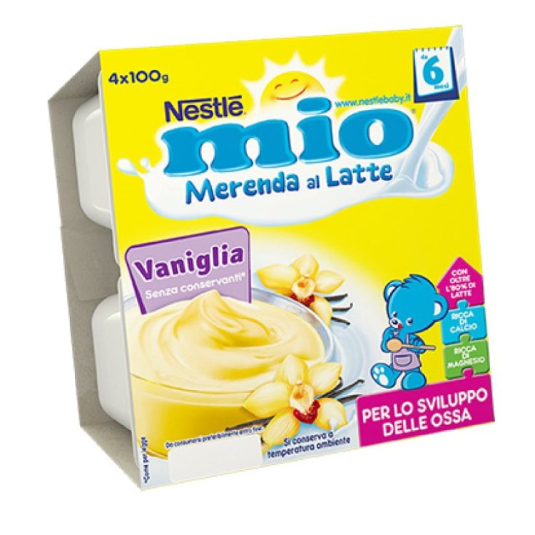 Nestl&eacute; Mio Merenda al Latte Vaniglia per Bambini 4x100g