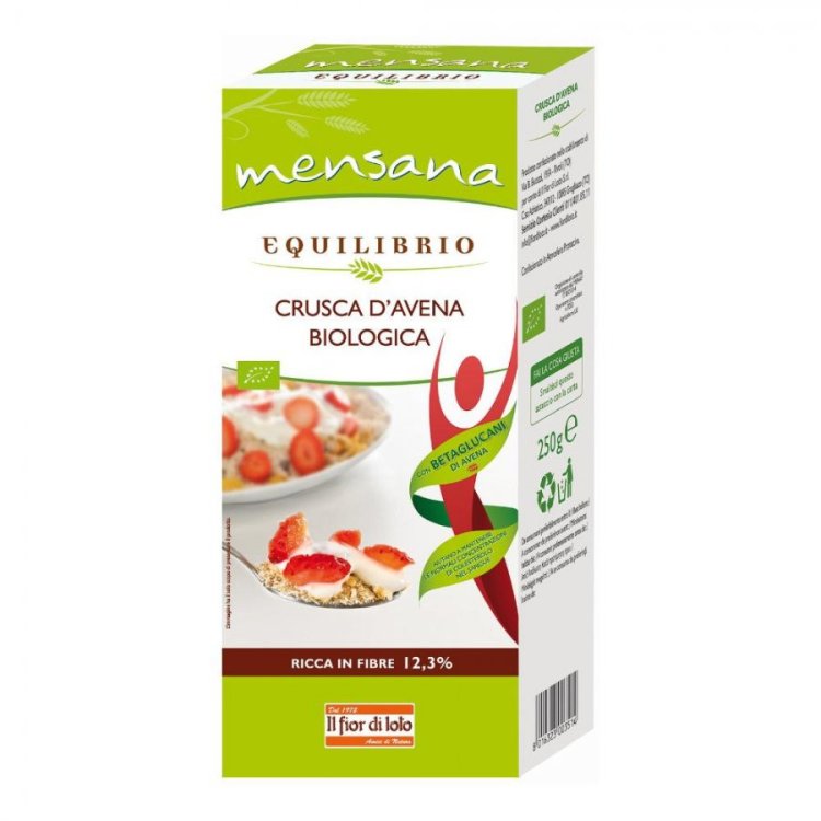 Mensana Crusca d'Avena Biologica Ricca di Fibre - 400g