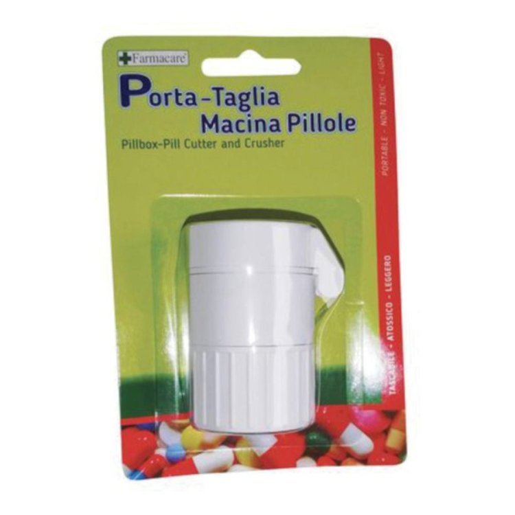 Farmacare Porta Taglia Macina Pillole Dispositivo Medico per Assunzione Farmaci