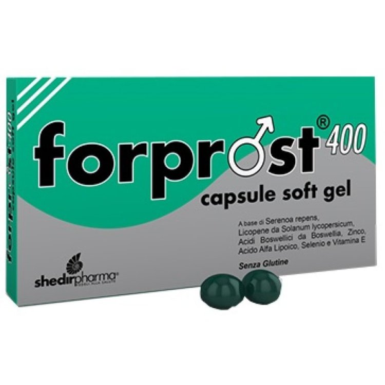 Forprost 400 Integratore Alimentare per Prostata in Capsule Molli, 15 Unit&agrave;
