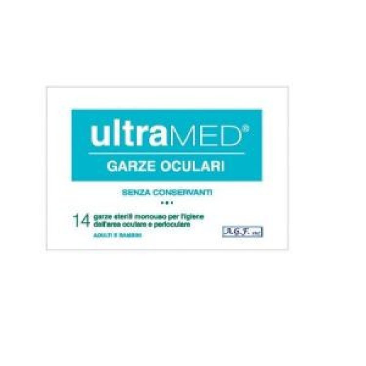 A.G.F. Ultramed Garze Oculari Sterili Monouso per Igiene Oculare - 14 Pezzi