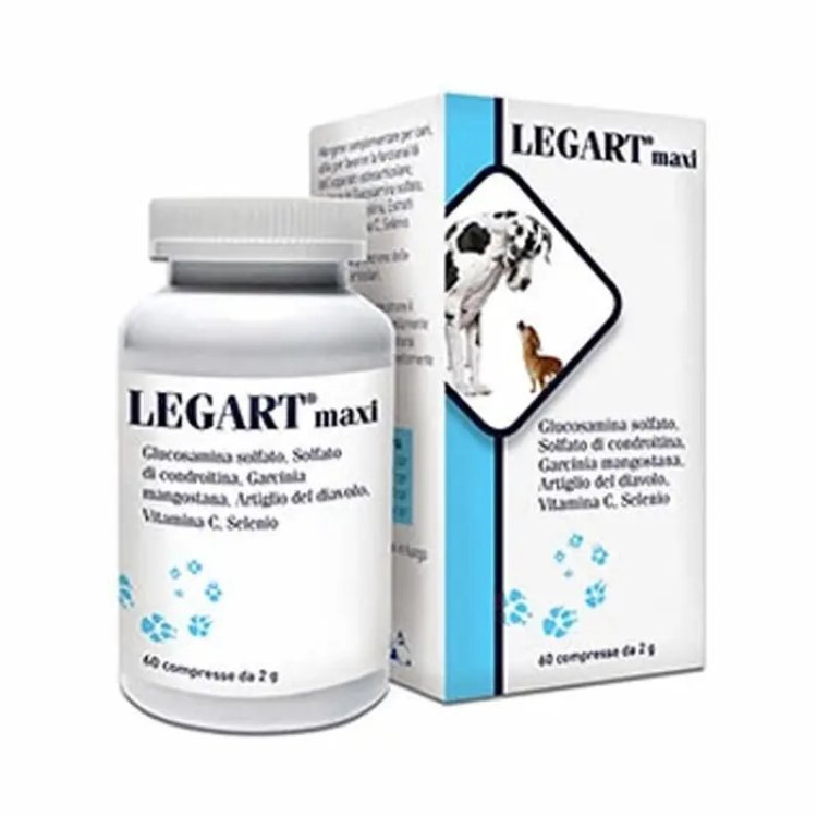 Legart Maxi Mangime Complementare per Cani Supporto Articolare 60 Compresse
