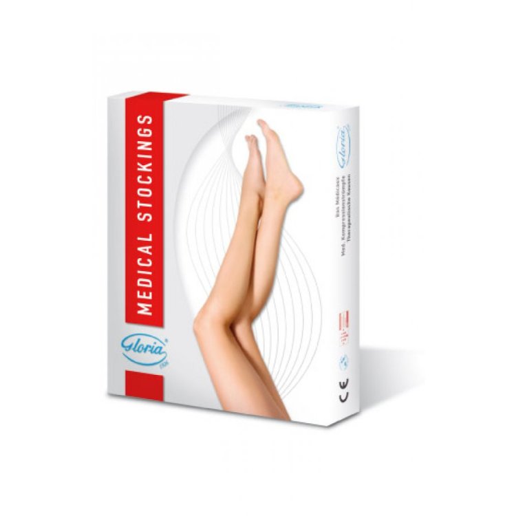 Gloria Lady Gambaletto Punta Aperta Sahara 4, 12-15 mmHg