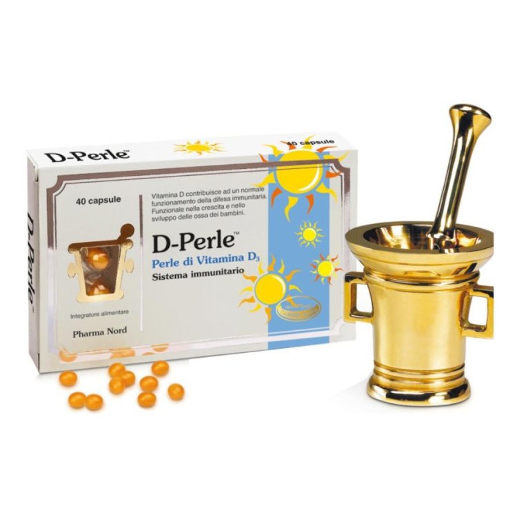 Pharma Nord D-Perle Vitamina D3 Integratore Supporto Ossa e Sistema Immunitario 40 Capsule Pharma Nord D-Perle Vitamina D3 Integratore Supporto Ossa e Sistema Immunitario 40 Capsule