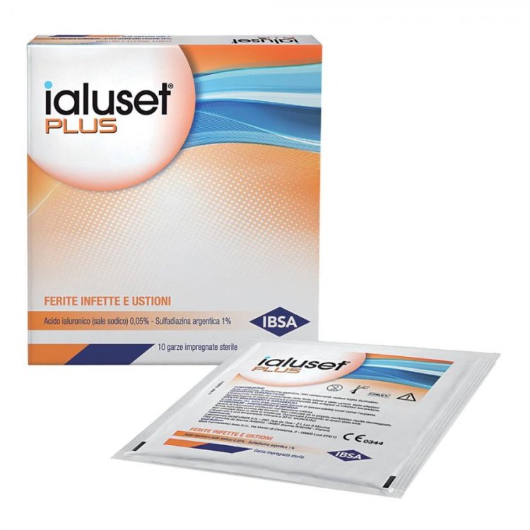 Ialuset Plus Garze Impregnate 10x10 cm - 10 Pezzi