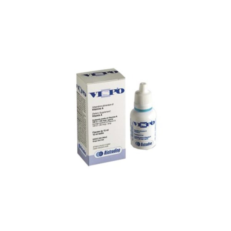 Biotrading Vispo Gocce 15ml, Integratore Alimentare di Vitamina A Biotrading Vispo Gocce 15ml, Integratore Alimentare di Vitamina A