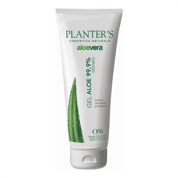 Planter's Gel Aloe Vera Puro 99,9% Lenitivo Idratante per Tutti i Tipi di Pelle 200ml