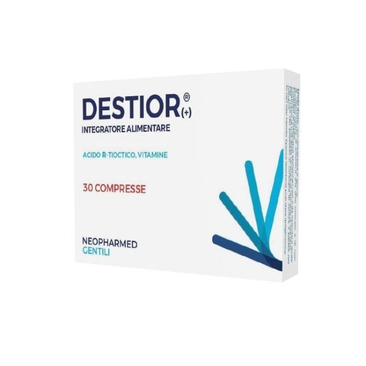 Destior Integratore Alimentare Acido R-Tioctico Vitamine Sistema Nervoso 30 Compresse Destior Integratore Alimentare Acido R-Tioctico Vitamine Sistema Nervoso 30 Compresse