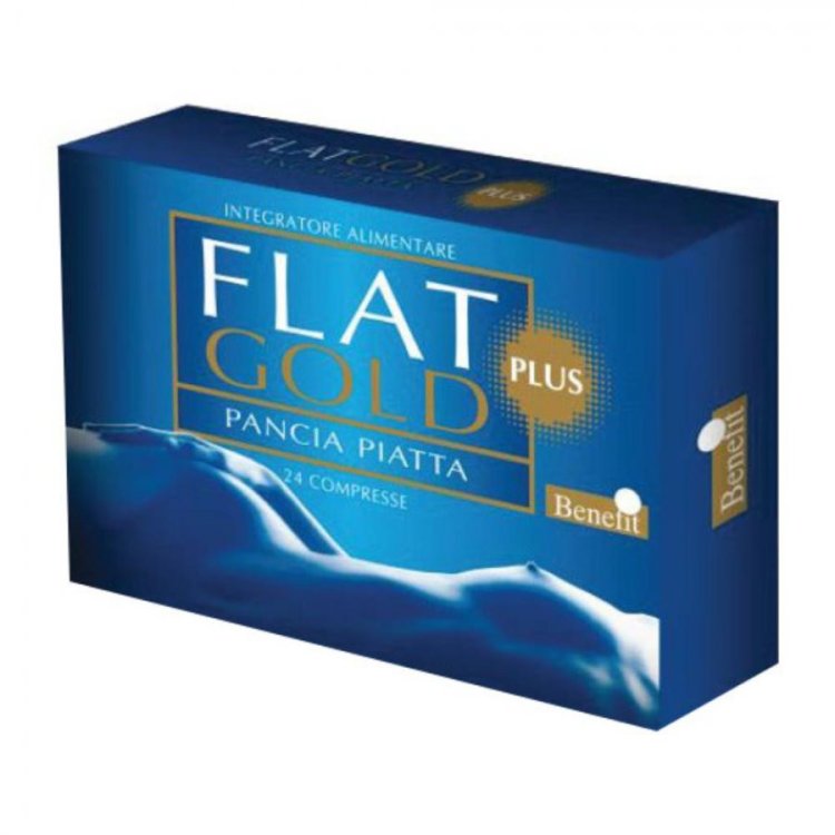 Benefit Flat Gold Plus Integratore per Digestione e Gonfiore 24 Compresse Benefit Flat Gold Plus Integratore per Digestione e Gonfiore 24 Compresse