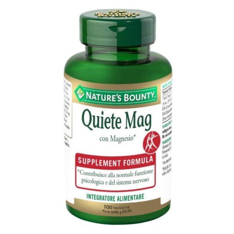Nature's Bounty Quiete Mag Integratore Alimentare per Stanchezza 100 Tavolette