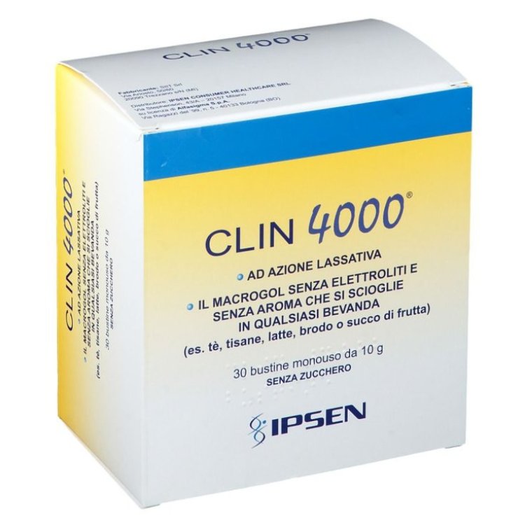 Shedir Pharma Clin 4000 Lassativo Macrogol 4000 Polvere 30 Bustine da 10g