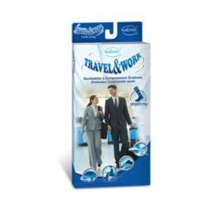 Gloria Travel & Work Gambaletto Nero Taglia 2 Compressione 15-20 mmHg
