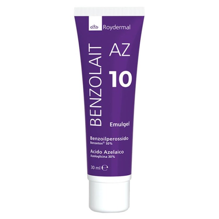 Roydermal Benzolait AZ 10 Emulgel per Acne 30ml