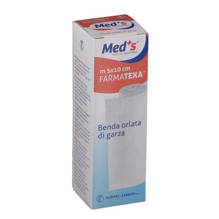 Meds Farmatexa Benda Orlata 10cm x 5m per Fissare Medicazioni