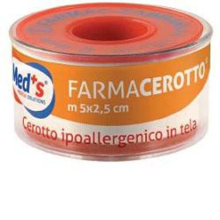 Meds Cerotto Ipoallergenico in Tela 5m x 2,5cm per Medicazione
