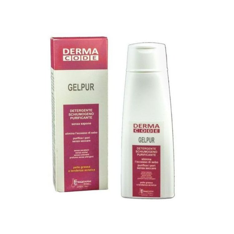 Ecofarm Group Srl Dermacode Gelpur Detergente Purificante per Pelle Grassa 200 ml