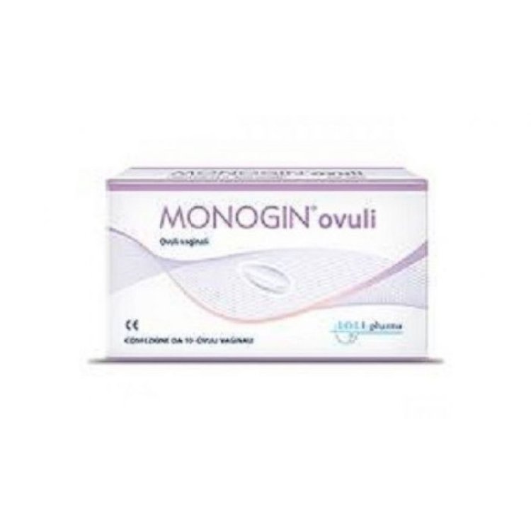 Lo.Li.Pharma Monogin Ovuli Vaginali Coadiuvante Vulvovaginiti 10 Pezzi