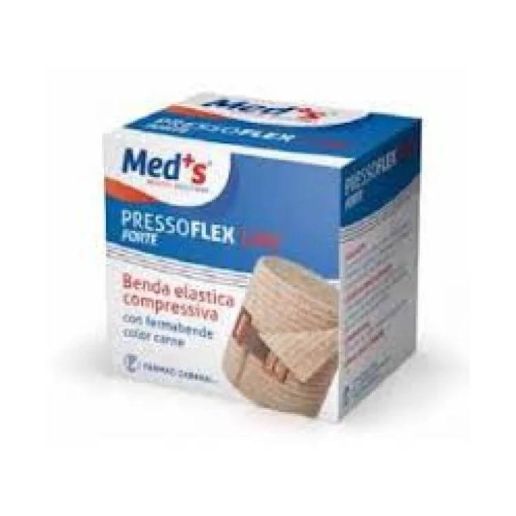 Meds Benda Elastica Forte Pressoflex 10x700cm Con Astuccio