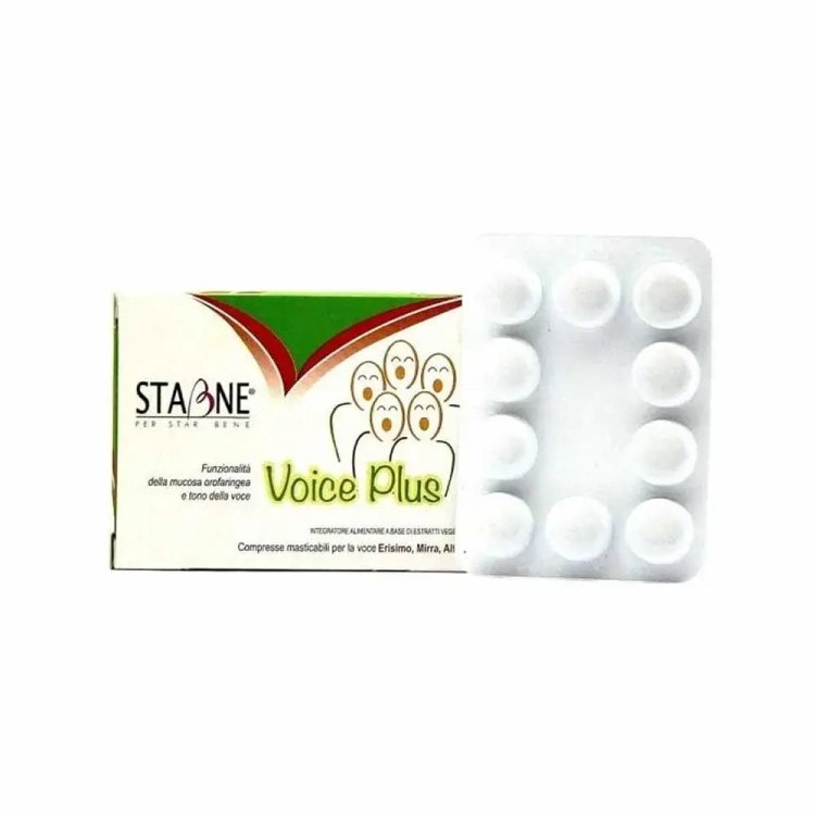 Natur-Farma Voice Plus Integratore per Voce e Orofaringe 30 Compresse Masticabili