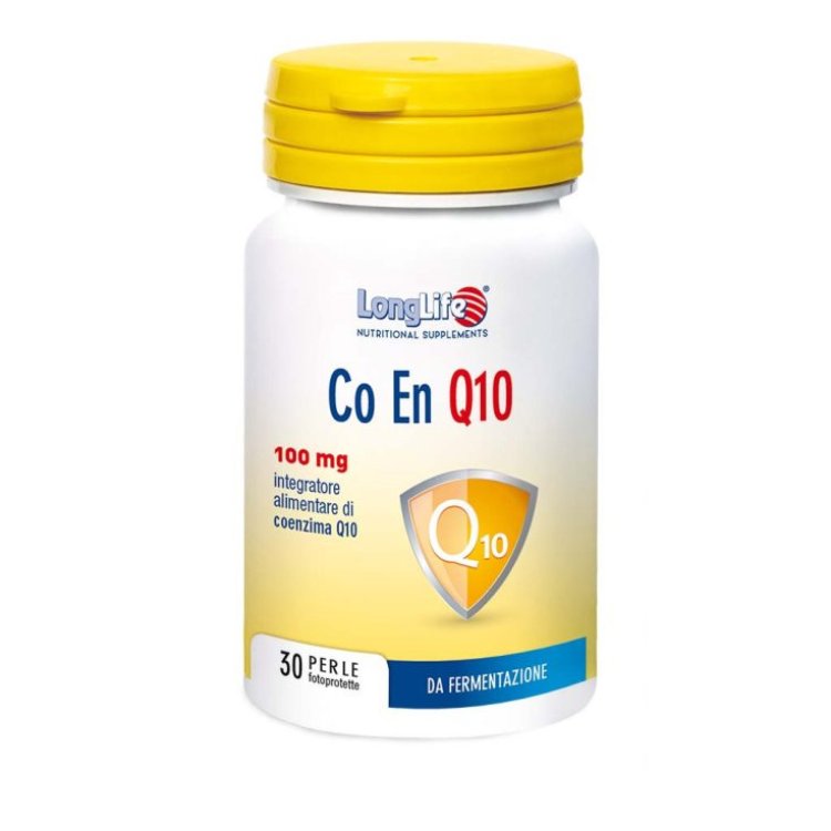 Longlife Coenzima Q10 Integratore Antiossidante 100mg, 30 Perle