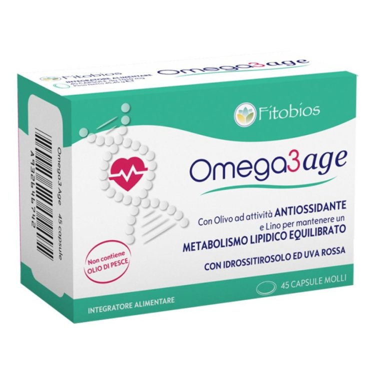 Fitobios Omega3 Age 45 Integratore per la Circolazione - 45 Capsule