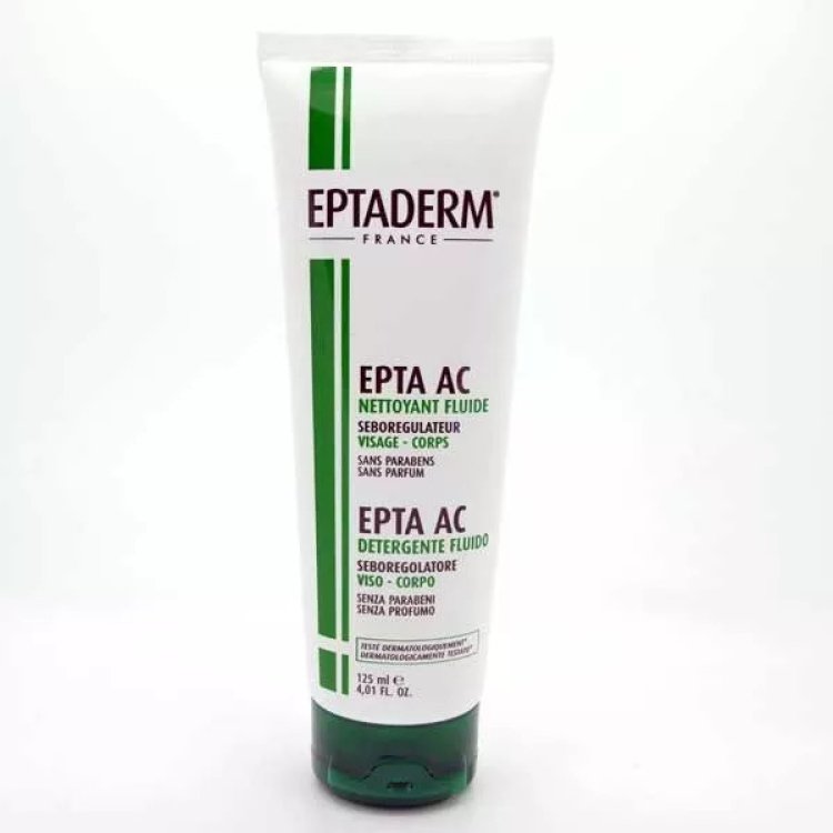 Eptaderm Epta Ac Detergente Fluido Viso e Corpo per Pelle Grassa 125ml Eptaderm Epta Ac Detergente Fluido Viso e Corpo per Pelle Grassa 125ml