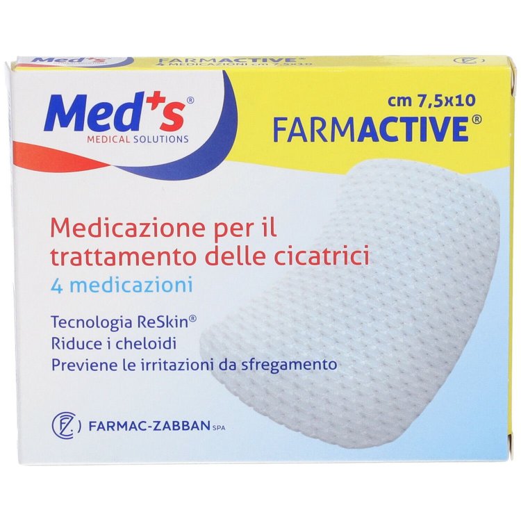 Meds Farmactive Cerotto per Cicatrici 5x7,5 cm 4 Pezzi