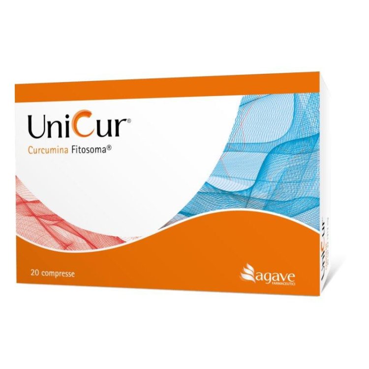Agave Unicur Integratore Alimentare con Curcumina e Vitamine B, 20 Compresse