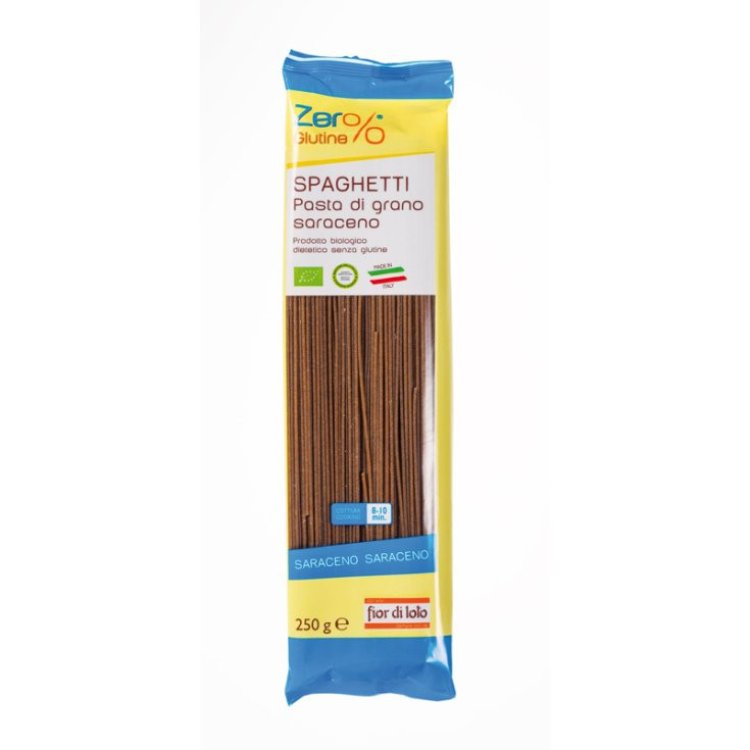 Zero% Glutine Spaghetti Grano Saraceno Integrale Bio Senza Glutine 250g
