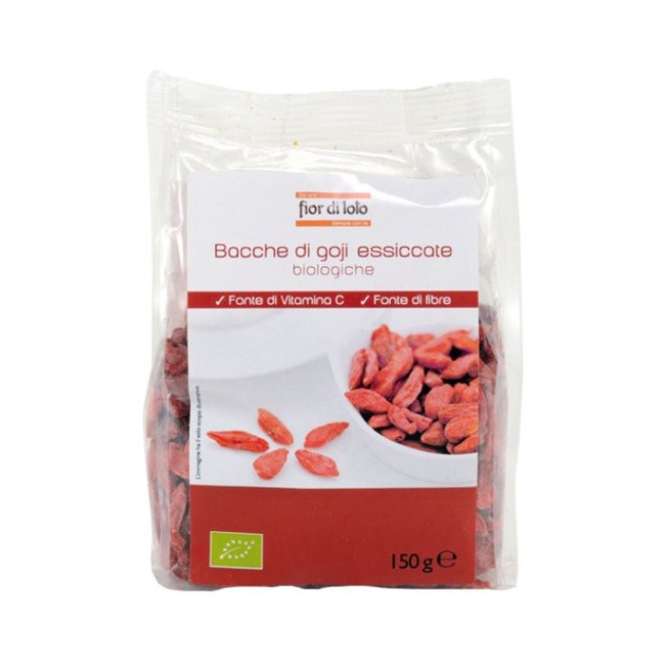 Fior di Loto Bacche di Goji Essiccate Biologiche Antiossidanti 150 g