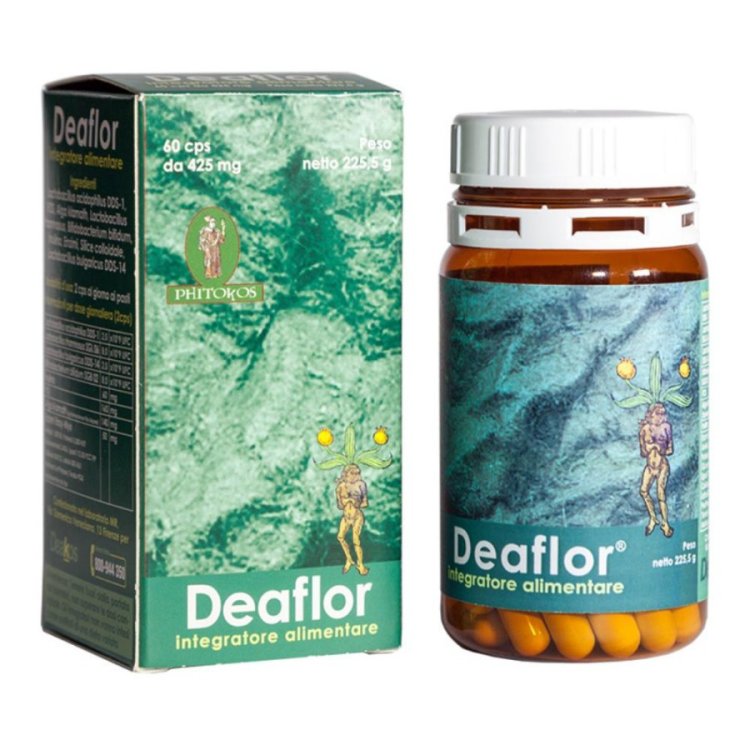 Deakos Deaflor Integratore Probiotici e Prebiotici per Flora Intestinale 60 Capsule