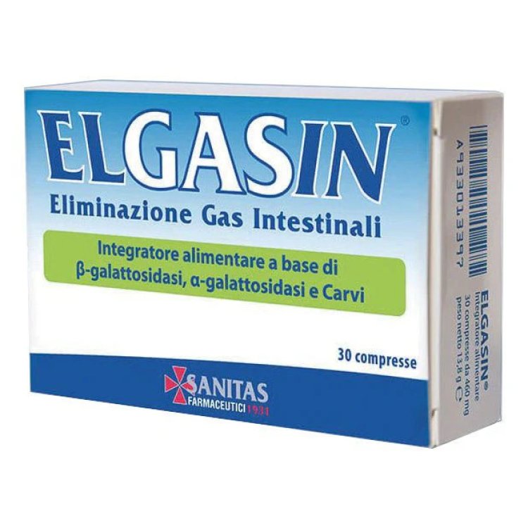 Sanitas Elgasin Integratore per Digestione e Gas Intestinali 30 Compresse Senza Glutine Sanitas Elgasin Integratore per Digestione e Gas Intestinali 30 Compresse Senza Glutine