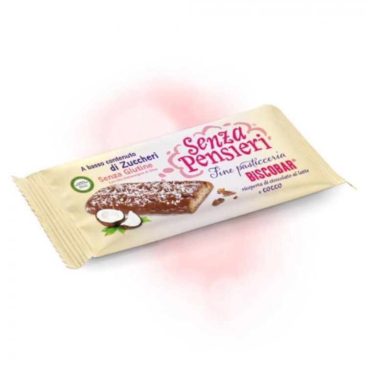 Dolci Palmisano Senza Pensieri Biscobar Cocco per Intolleranti al Glutine - 25 g