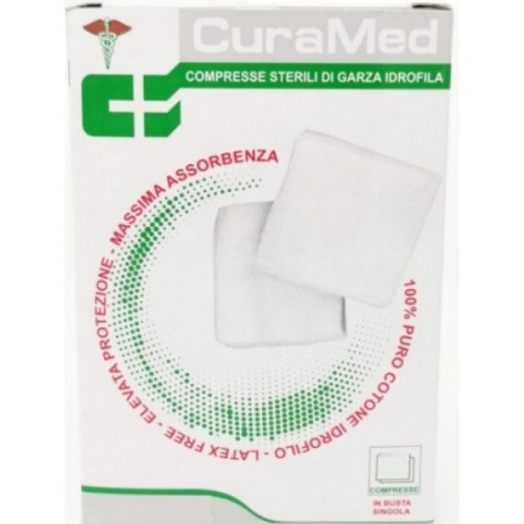 Cura Farma Garza Sterile 10x15cm in Cotone - 6 Pezzi