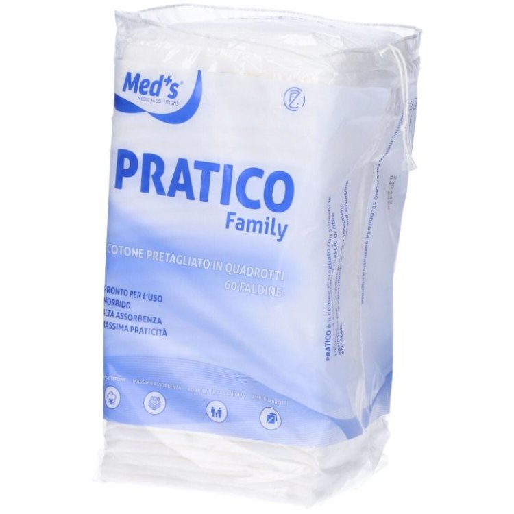 Meds Cotone Pretagliato Family 10x10cm 60 Pezzi