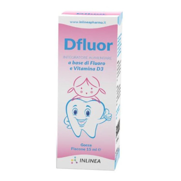 Inlinea Dfluor Gocce Integratore Vitamina D e Fluoro 15 ml