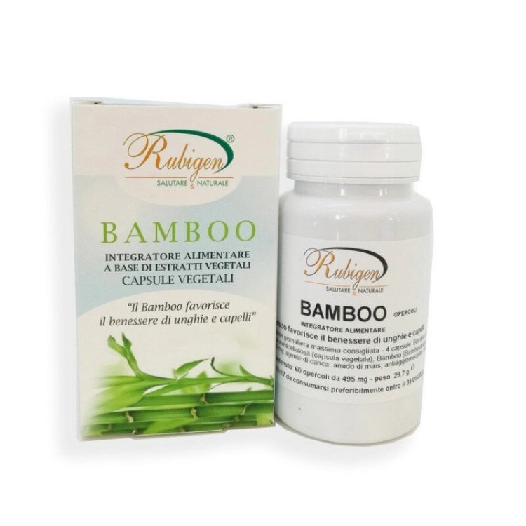 Natur Farma Bamboo Rubigen Integratore per Unghie e Capelli, 60 Capsule
