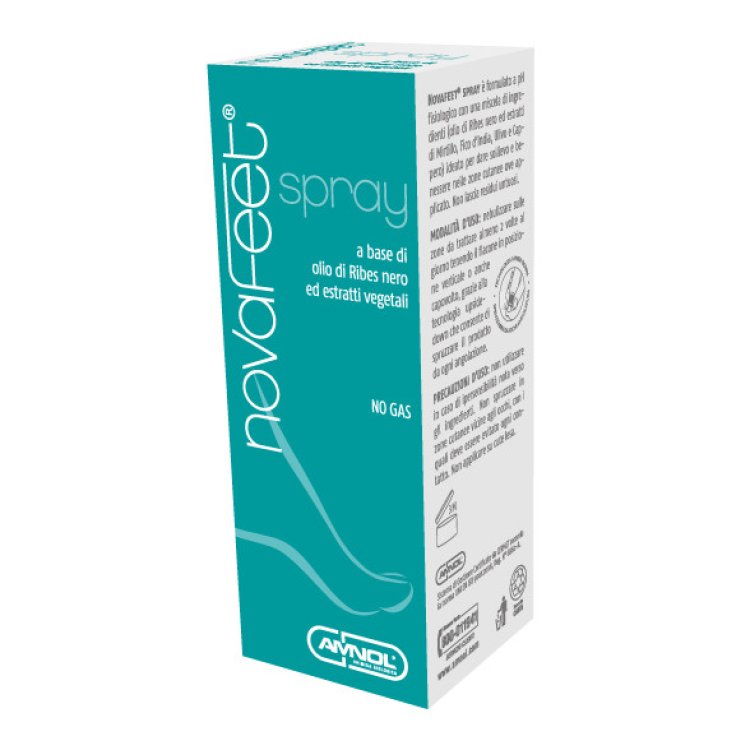 Amnol Novafeet Spray per Piedi Senza Parabeni pH Fisiologico 100ml