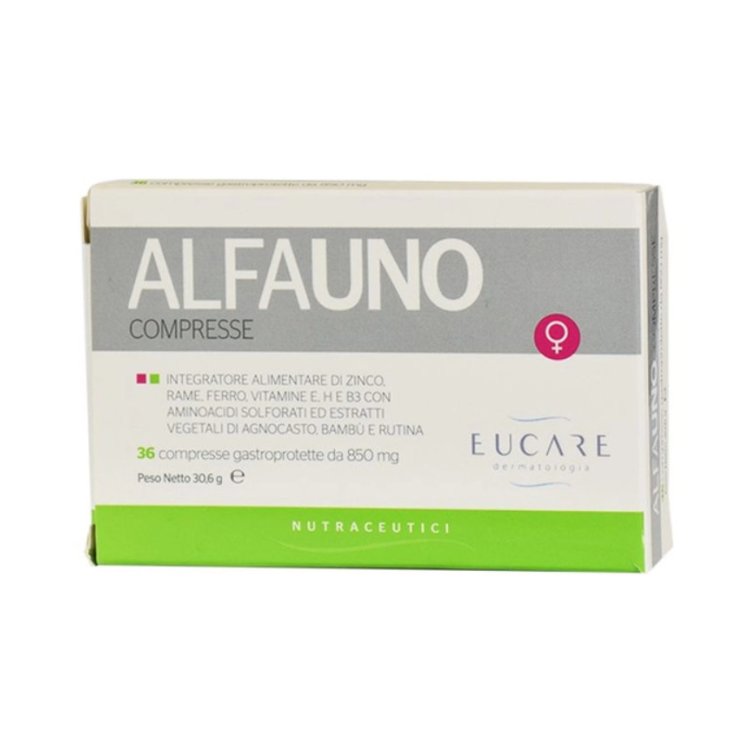 Eucare Alfauno Integratore Alimentare per Unghie e Capelli Biotina 36 Compresse