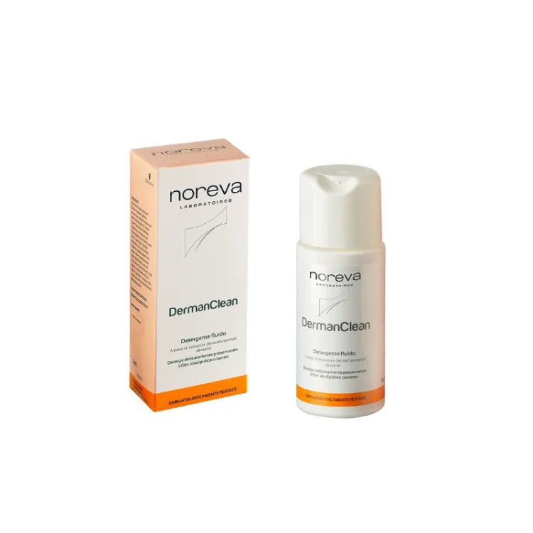 Noreva Derman Clean Detergente Fluido Idratante per Pelle Secca 250ml