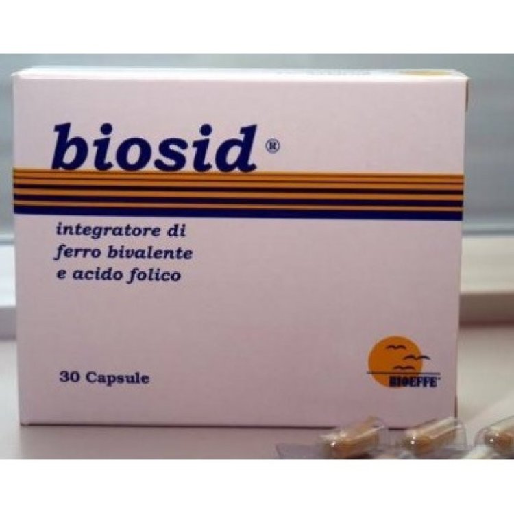 Biosid Integratore Ferro Bivalente e Acido Folico - 30 Capsule