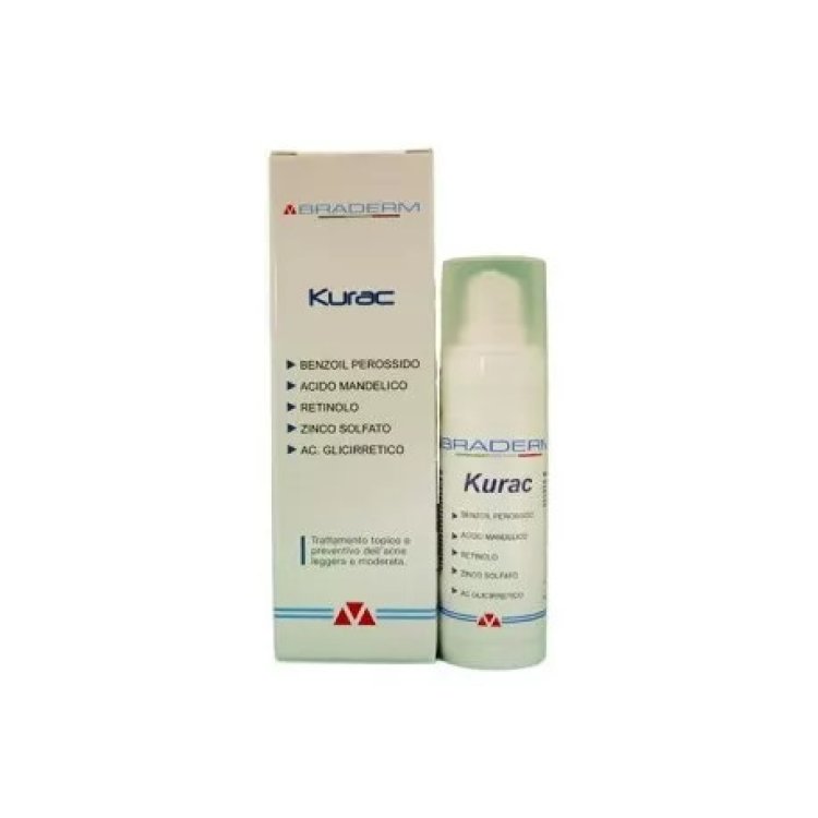 Braderm Kurac Crema per la Cura dell'Acne 30 ml Braderm Kurac Crema per la Cura dell'Acne 30 ml
