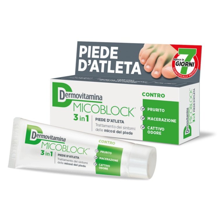 Dermovitamina Micoblock Crema Piede d'Atleta 3 in 1 da 30ml