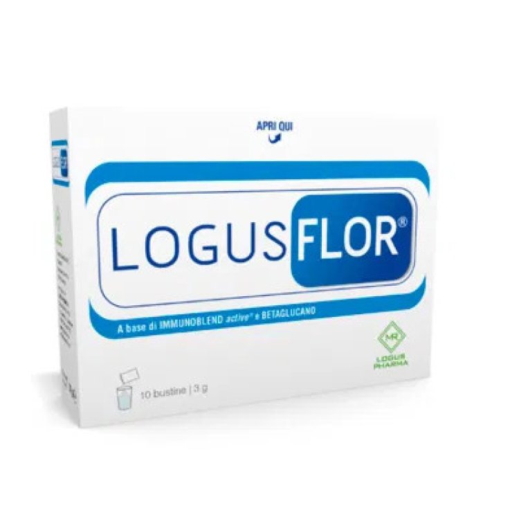 Logus Pharma Logusflor Integratore Probiotici Flora Intestinale 10 Bustine 3g